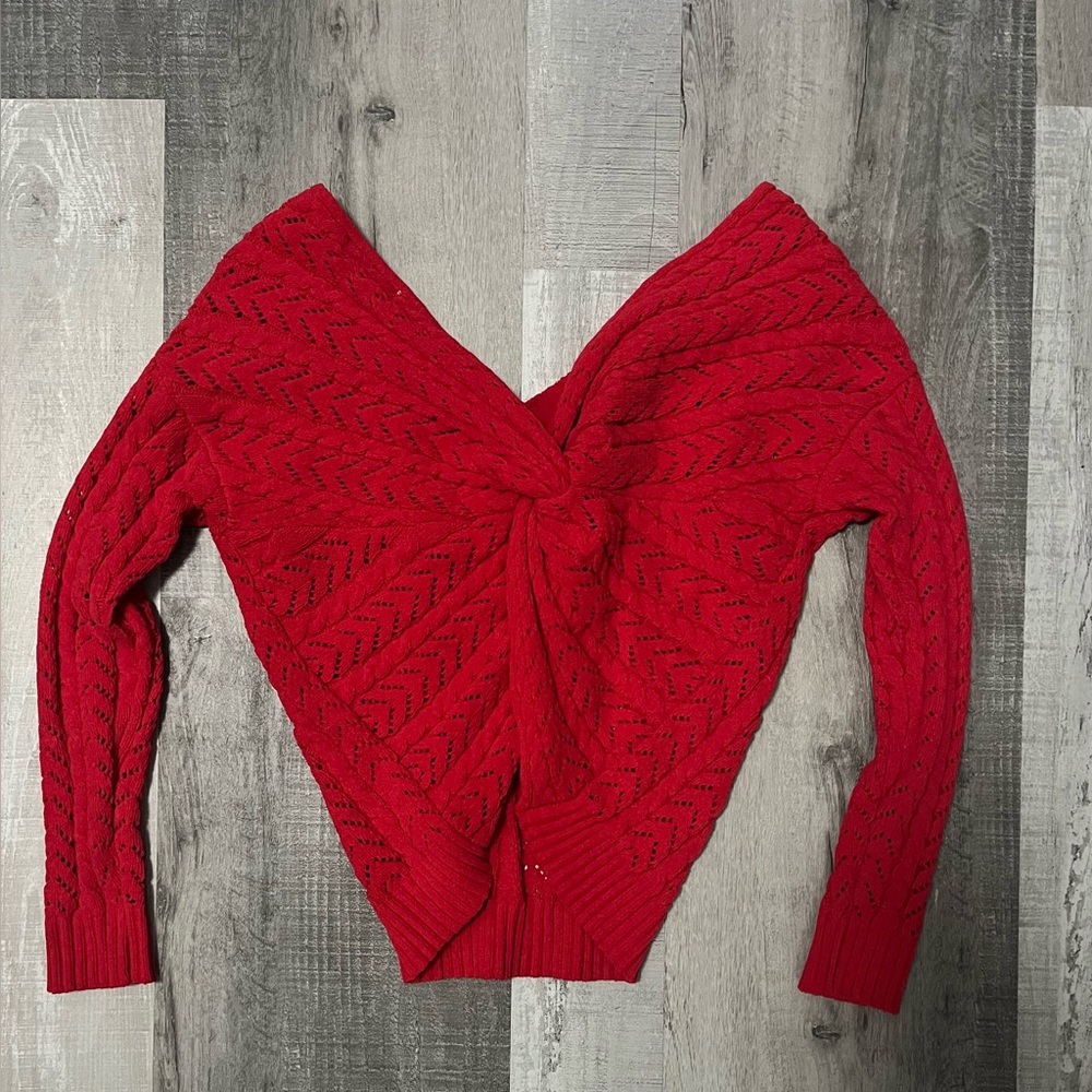 Jessica Simpson Twisted Knot Sweater Size Small